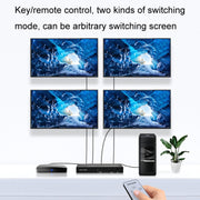 FJGEAR FJ-4K204 2 In 4 Out HD 4K Audio HDMI Switch Distributor, Plug Type:US Plug