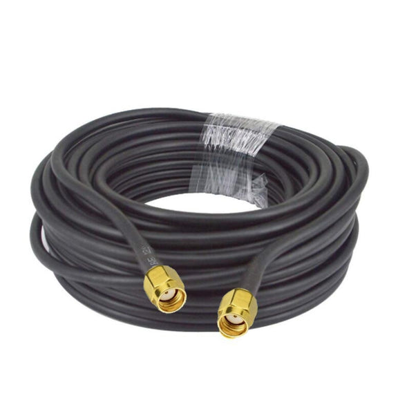 RP-SMA Male To RP-SMA Male RG58 Coaxial Adapter Cable, Cable Length:10m