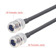 N Female To N Female RG58 Coaxial Adapter Cable, Cable Length:10m