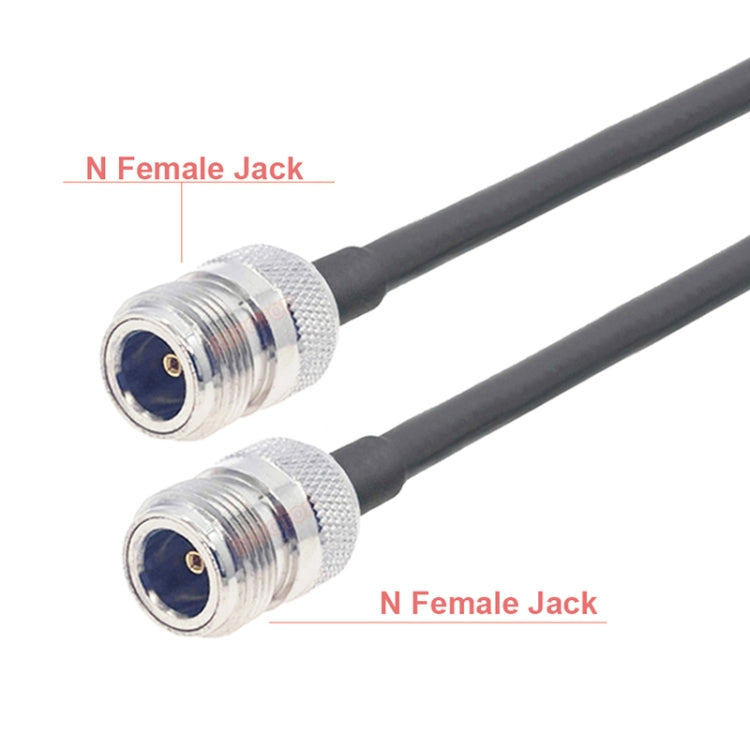 N Female To N Female RG58 Coaxial Adapter Cable, Cable Length:10m