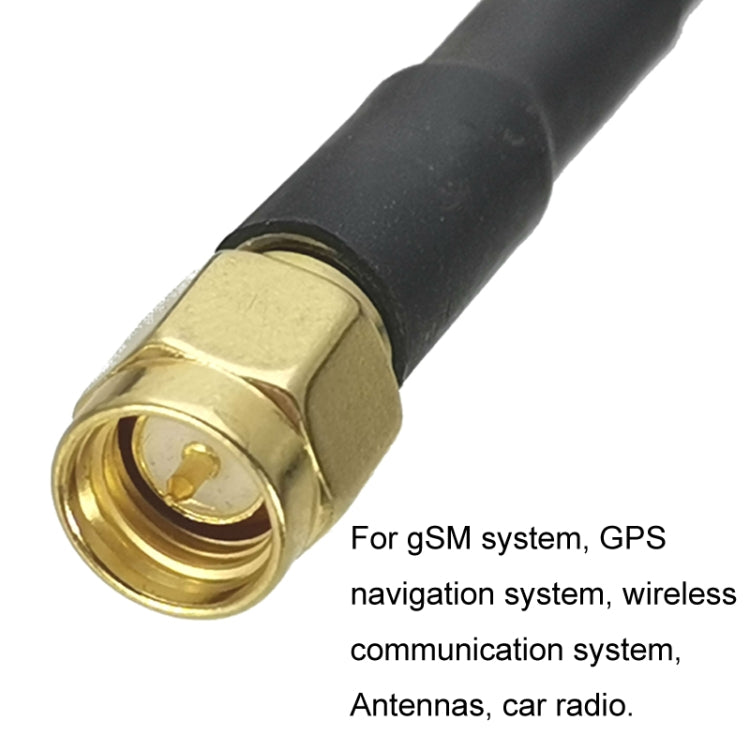 SMA Male To F TV Male RG58 Coaxial Adapter Cable, Cable Length:10m