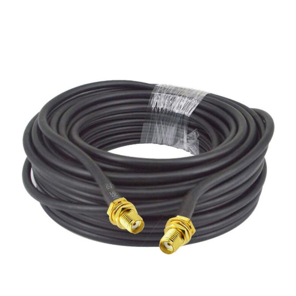 SMA Female To SMA Female RG58 Coaxial Adapter Cable, Cable Length:10m