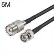 BNC Male To UHF Female RG58 Coaxial Adapter Cable, Cable Length:5m - Connectors by PMC TechLife | Online Shopping South Africa | PMC TechLife | Buy Now Pay Later Mobicred