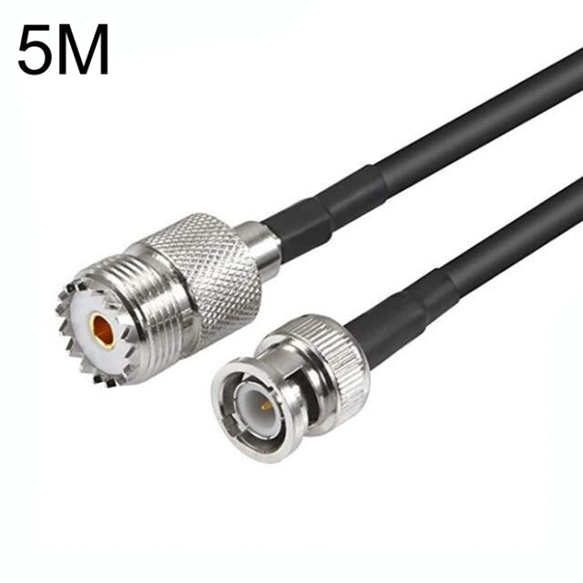 BNC Male To UHF Female RG58 Coaxial Adapter Cable, Cable Length:5m