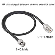 BNC Male To UHF Female RG58 Coaxial Adapter Cable, Cable Length:5m