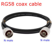 N Male To N Male RG58 Coaxial Adapter Cable, Cable Length:10m