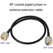 UHF Male To UHF Male RG58 Coaxial Adapter Cable, Cable Length:10m