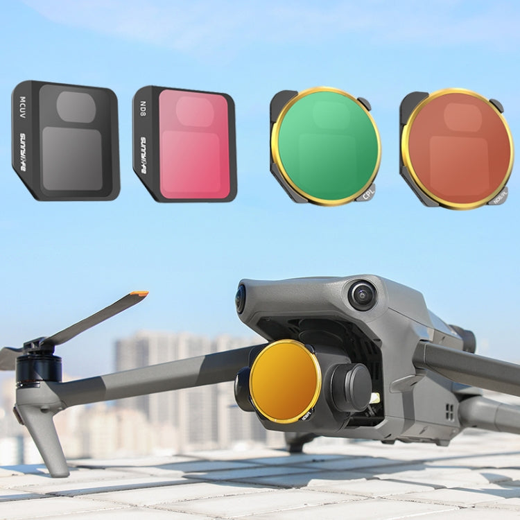4 PCS / Set ND4 / PL+ND8 / PL+ND16 / PL+ND32 / PL Sunnylife M3-FI330 For Mavic 3 Filter