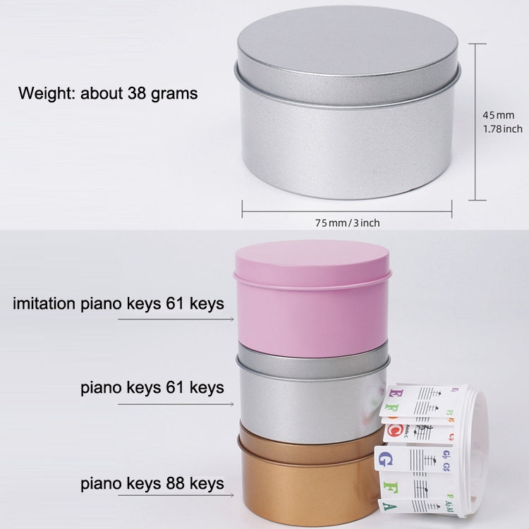 Children Beginner Piano Keyboard Color Stickers Musical Instrument Accessories, Style: Piano Keys 61 keys - Keyboard Instruments by PMC TechLife | Online Shopping South Africa | PMC TechLife