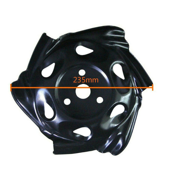Alloy Dragon Claw Plate Hit Grass Pine Soil Mower Accessories(Black)