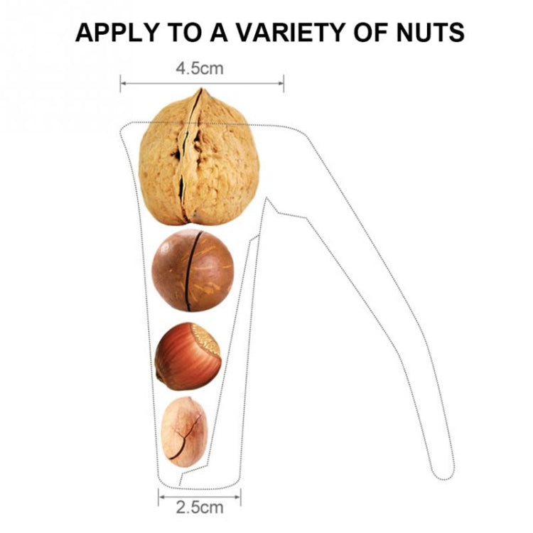 Zinc Alloy Funnel Shape Nut Nutcracker Sheller Walnut Opener Cutter Clamp Plier Kitchen Tools gadgets(Black) - Food Clips & Clips by PMC TechLife | Online Shopping South Africa | PMC TechLife | Buy Now Pay Later Mobicred