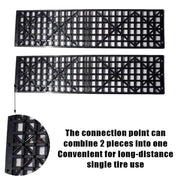 1 Pair Car Off-Road Plate Tires Skid Plates Self-Rescue Off-Road Equipment for Snow and Mud