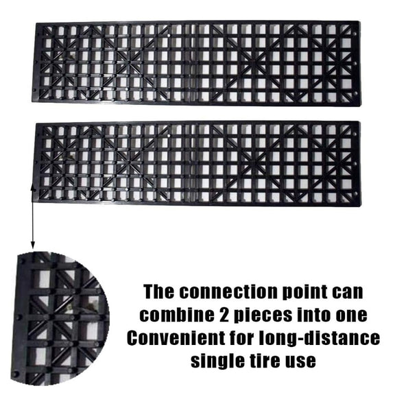 1 Pair Car Off-Road Plate Tires Skid Plates Self-Rescue Off-Road Equipment for Snow and Mud
