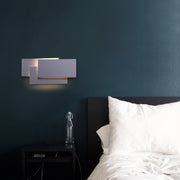 White circle 18W Creative Simple Bedroom Bedside Living Room Restaurant Hotel Study Hall Corridor Aisle Light LED Tower Stack Wall Lamp(White Light)