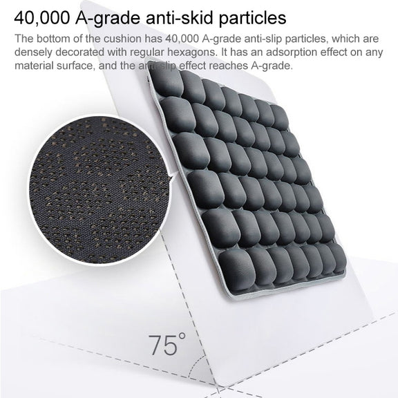 Air Cushion 3D Airbag Breathable Office Beautiful Buttocks Cushion Decompression Massage Cushion(Water Dual-Use Black Cushion)