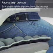 Air Cushion 3D Airbag Breathable Office Beautiful Buttocks Cushion Decompression Massage Cushion(Water Dual-Use Black Cushion)