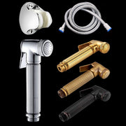 Multifunctional Wome Washers Pressure With Water Stop Woman Wash Nozzle Set, Colour:Black Antique