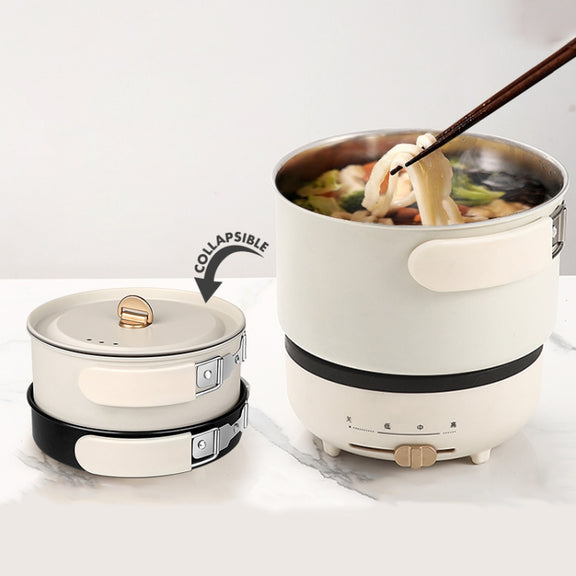 Nathome NDG01 Traveling Multi-purpose Split Folding Frying Pan Household Electric Cooker, Chinese Plug(Blue)