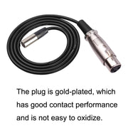 Xlrmini Caron Female To Mini Male Balancing Cable For 48V Sound Card Microphone Audio Cable, Length:10m