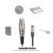 Xlrmini Caron Female To Mini Male Balancing Cable For 48V Sound Card Microphone Audio Cable, Length:10m