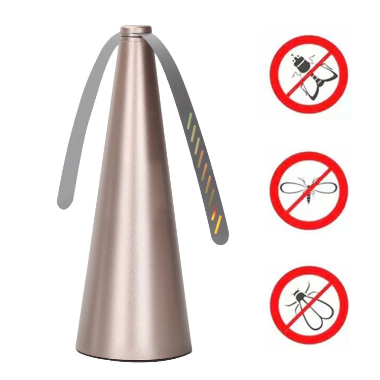 Multifunctional Fan Blade Automatic Fly Catcher Mosquito Repellent Fan, Size: 9x9x25cm (Gold) - Other by PMC TechLife | Online Shopping South Africa | PMC TechLife | Buy Now Pay Later Mobicred