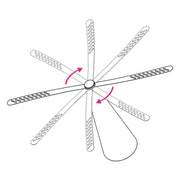 Multifunctional Fan Blade Automatic Fly Catcher Mosquito Repellent Fan, Size: 9x9x25cm(Silver)