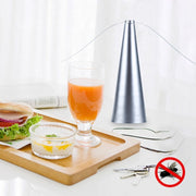 Multifunctional Fan Blade Automatic Fly Catcher Mosquito Repellent Fan, Size: 9x9x25cm (Gold)