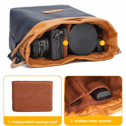 S.C.COTTON Camera Lens Protection Bag Liner Bag Waterproof Camera Storage Bag, Size: S(Black) - Soft Bag by S.C.COTTON | Online Shopping South Africa | PMC Jewellery | Buy Now Pay Later Mobicred