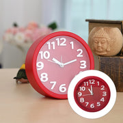 Round 12cm Candy Color Stereo Digital Silent Alarm Clock Children Student Alarm Clock(Green)