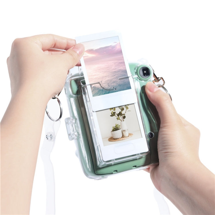 For Fujifilm Instax Mini 11  5sets Storage Case + Shoulder Strap + Sticker 3 In 1 Set(Set 2)
