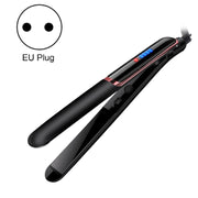 35W 2 In 1 Curling and Straightening Dual-use Electric Splin,Specification: EU Plug(Black)