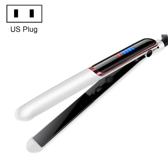 35W 2 In 1 Curling and Straightening Dual-use Electric Splin,Specification: US Plug(White)