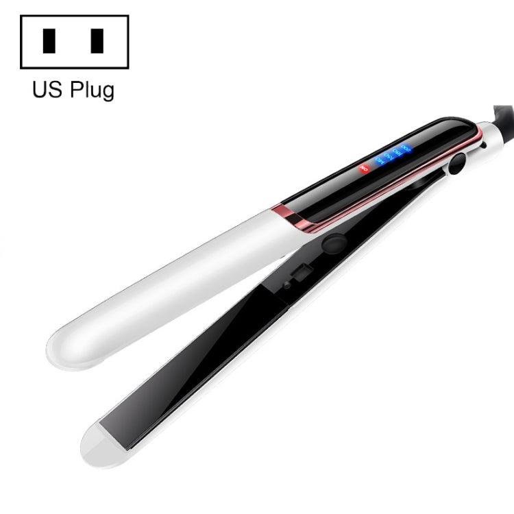 35W 2 In 1 Curling and Straightening Dual-use Electric Splin,Specification: US Plug(White) - free shipping - PMC TechLife - Order now!