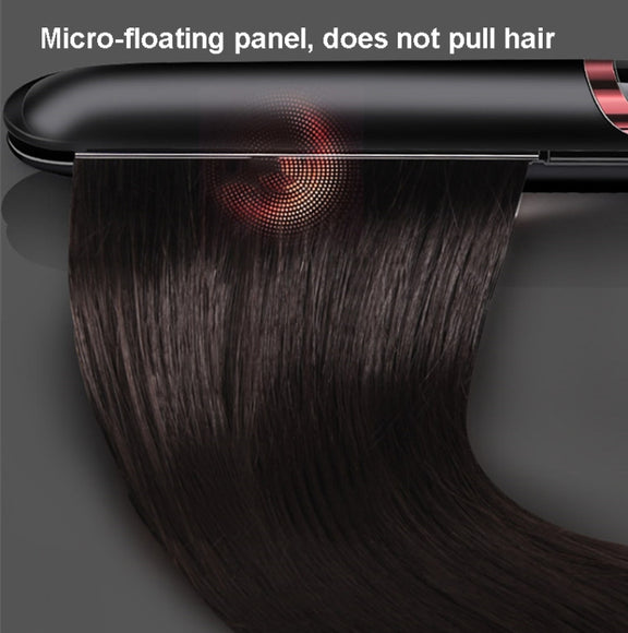 35W 2 In 1 Curling and Straightening Dual-use Electric Splin,Specification: US Plug(White)