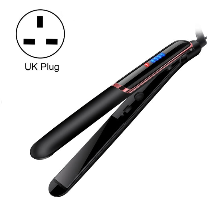 35W 2 In 1 Curling and Straightening Dual-use Electric Splin,Specification: UK Plug(Black) - free shipping - PMC TechLife - Order now!