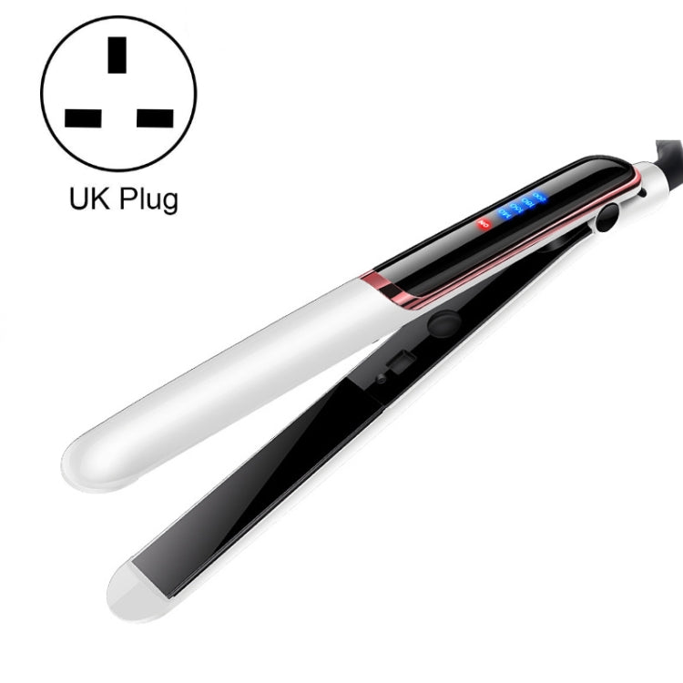 35W 2 In 1 Curling and Straightening Dual-use Electric Splin,Specification: UK Plug(White) - free shipping - PMC TechLife - Order now!