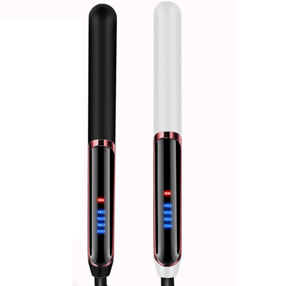 35W 2 In 1 Curling and Straightening Dual-use Electric Splin,Specification: UK Plug(Black)