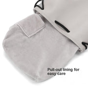 Baona Camera Bag Lens Drawstring Pouch, Size: Medium(Black)