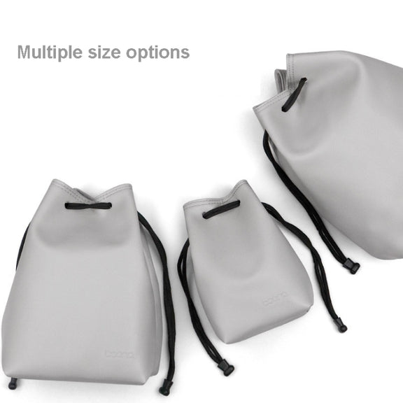 Baona Camera Bag Lens Drawstring Pouch, Size: Large(Gray)
