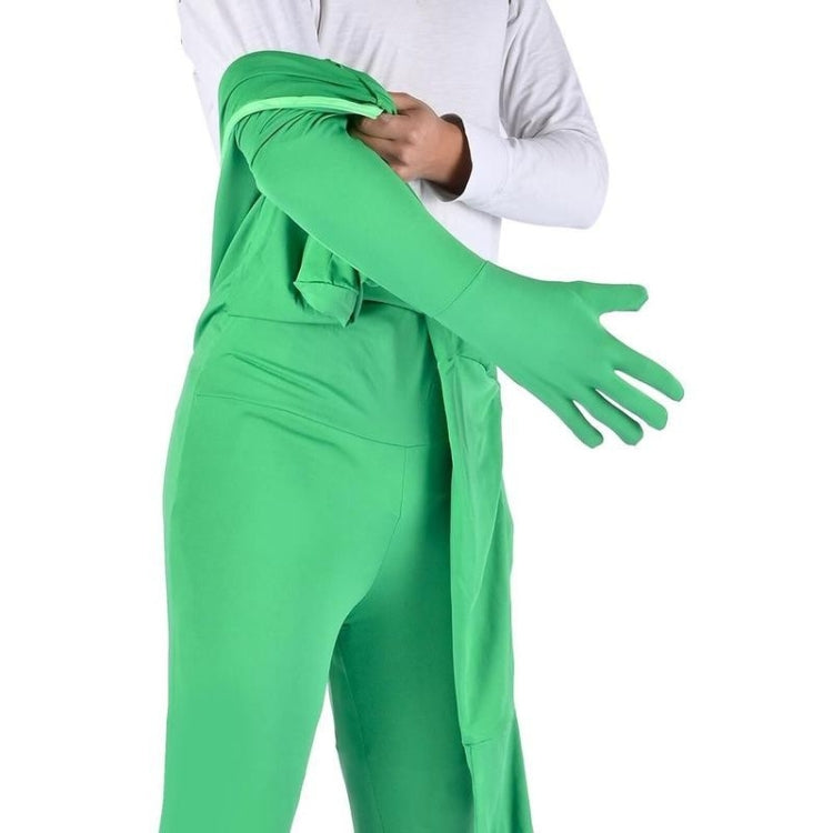Photo Stretchy Body Green Screen Suit Video Chroma Key Tight Suit, Size: 160cm(Blue Split)