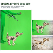 Photo Stretchy Body Green Screen Suit Video Chroma Key Tight Suit, Size: 170cm(Blue Split)