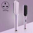 ZF-888 60W Dual-Purpose Splint Electric Curling Comb For Straight Hair And Curly Hair UK Plug(Purple) - free shipping - PMC TechLife - Order now!