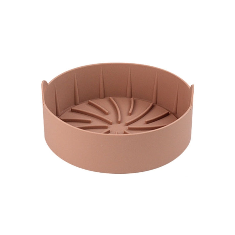 Air Fryer Silicone Grill Pan Accessories, Size: Round 22 cm(Coffee) - free shipping - PMC Jewellery - Order now!