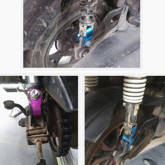 2 Pairs Shock Absorber Extender Height Extension for Motorcycle, Size: Large(Black)