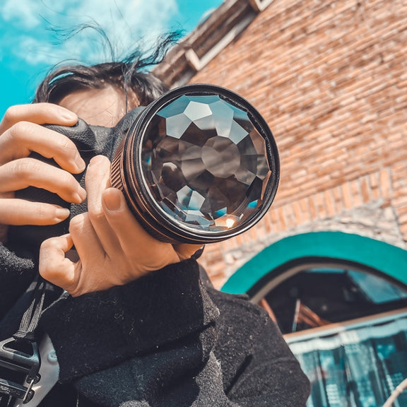 49mm Kaleidoscope Prism Foreground Blur Camera Glass Filter Lens