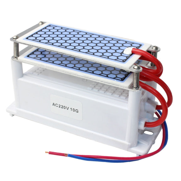 Portable Ceramic Ozone Generator Two Sheets Air Purifier Sterilizing Active Oxygen Purifier(220V  10G)