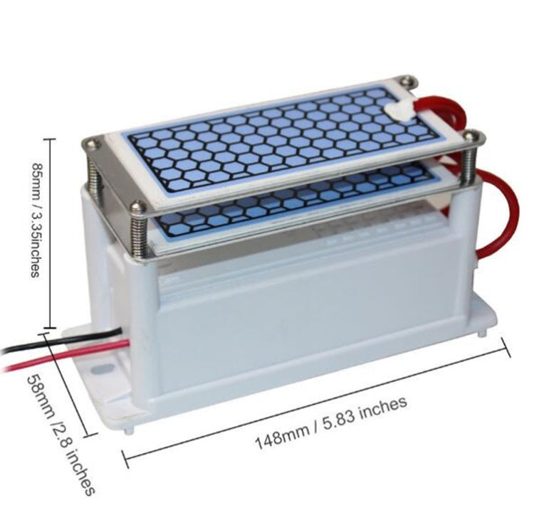 Portable Ceramic Ozone Generator Two Sheets Air Purifier Sterilizing Active Oxygen Purifier(220V  10G) - free shipping - PMC TechLife - Order now!