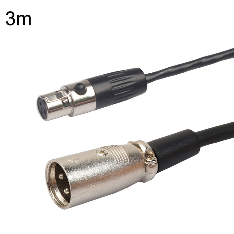 Xlrmini Caron Male To Mini Female Balancing Cable For 48V Sound Card Microphone Audio Cable, Length:3m - Microphone Audio Cable & Connector by PMC TechLife | Online Shopping South Africa | PMC TechLife | Buy Now Pay Later Mobicred