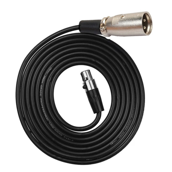 Xlrmini Caron Male To Mini Female Balancing Cable For 48V Sound Card Microphone Audio Cable, Length:5m