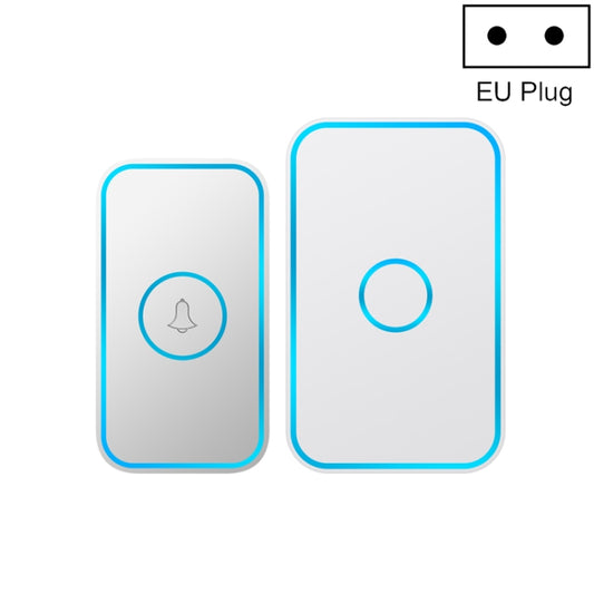 CACAZI A78 Long-Distance Wireless Doorbell Intelligent Remote Control Electronic Doorbell, Style:EU Plug(Bright White) - free shipping - PMC Jewellery - Order now!